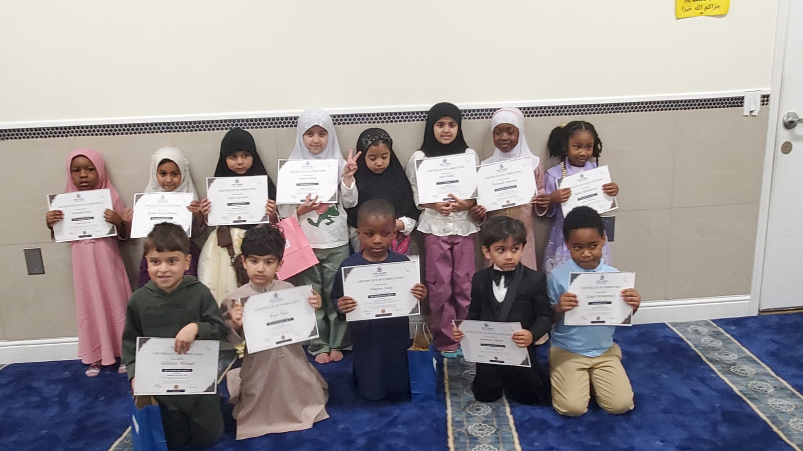 Falah Academy graduates group photo